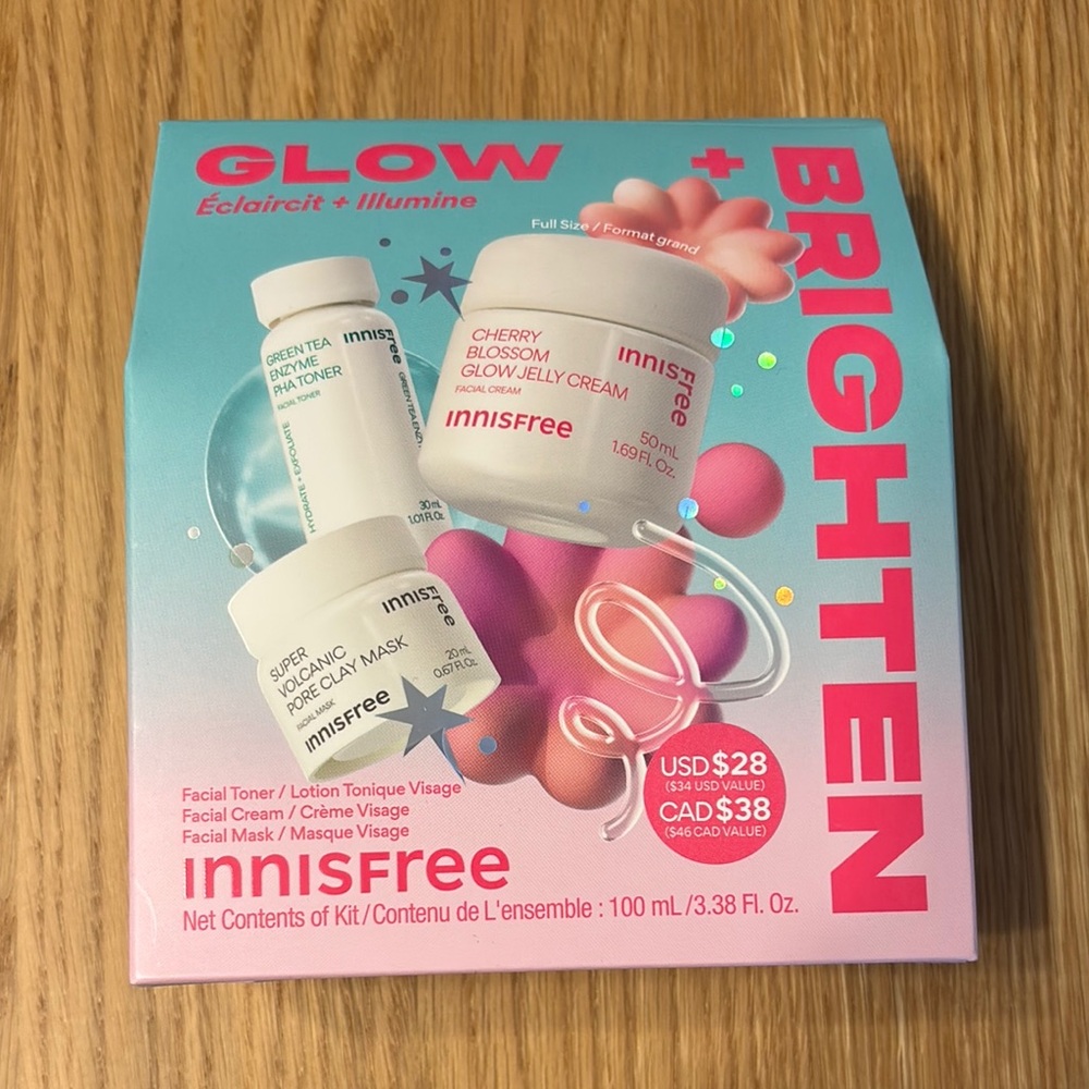 Innisfree Glow+Brighten Skincare Set